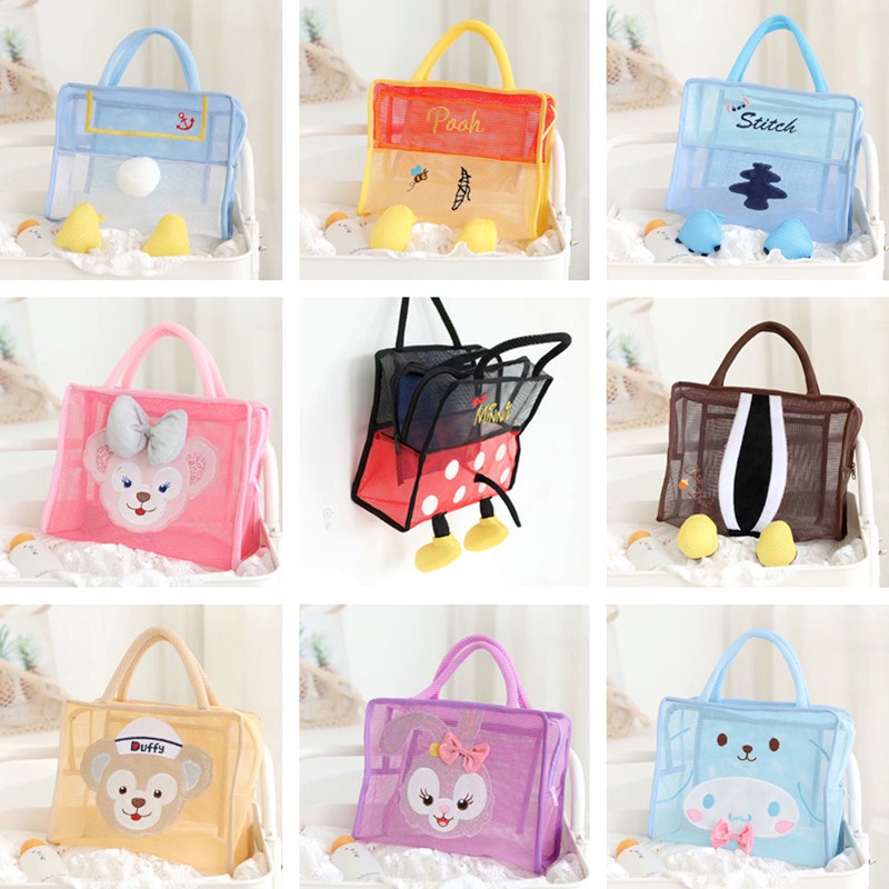Túi Lưới Đựng Đồ Bơi In Hình Chuột Mickey Minnie Dễ Thương Cho Nữ NS3