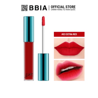 Son Kem Lì Bbia Last Velvet Lip Tint Version 1 - 03 Extra Red (Màu Đỏ Hồng) 5g - Bbia Official Store