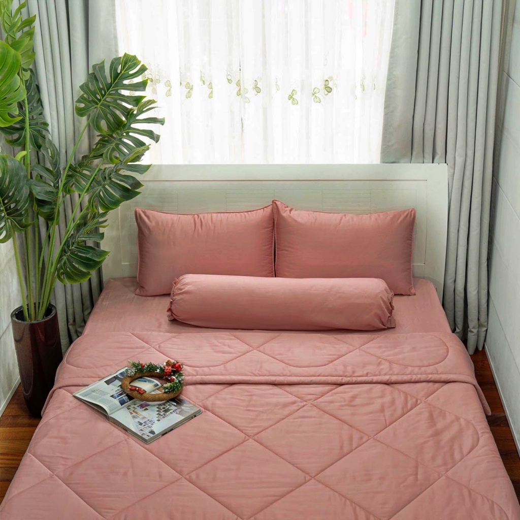 Chăn Lụa Tencel Chần Bông Cao Cấp, Mềm Lụa Tencel Mềm Mịn Mát Kích Thước 220x200 cm