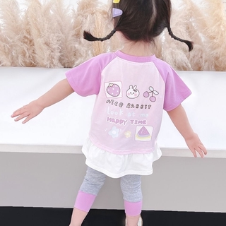 Baby Girl Korean fashion cute short sleeve top MY-812