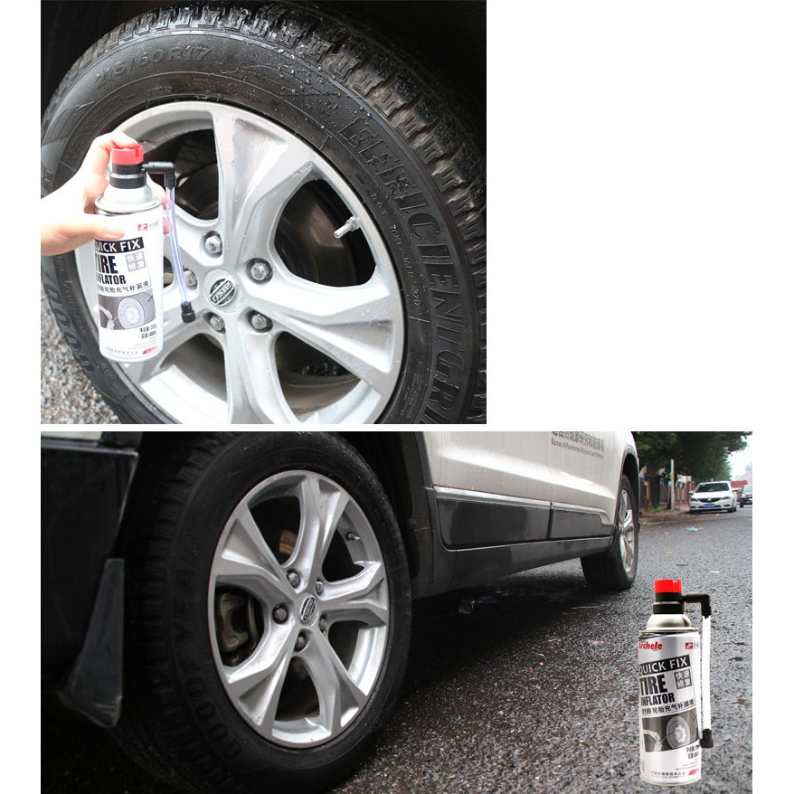Chai bơm phòng vá lốp ô tô Quick Fix Tire sử dụng công nghệ Đức - Home and Garden