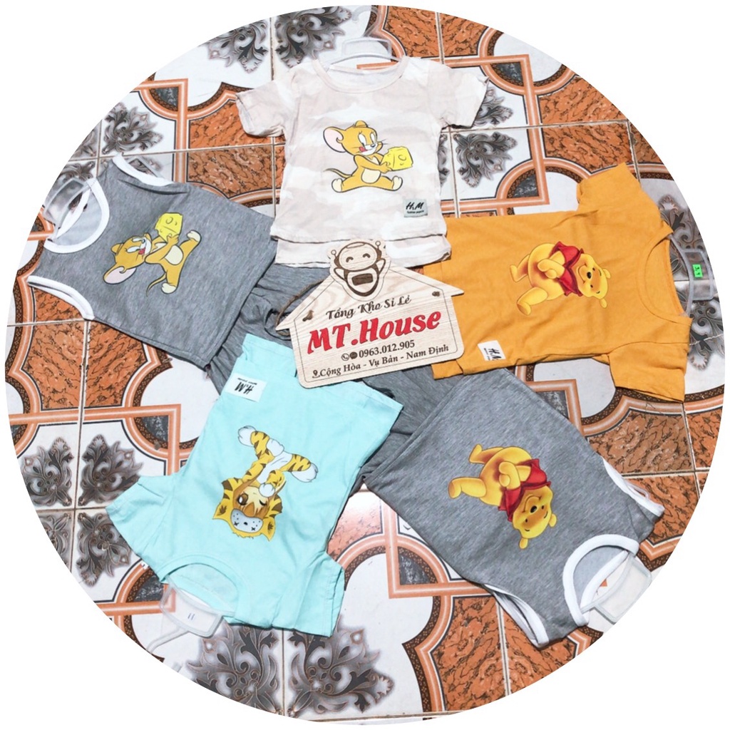 XẢ LỖ 👕mã 7,8,9💯sét mặc ở nhà cho bé nam , nữ 4-30kg