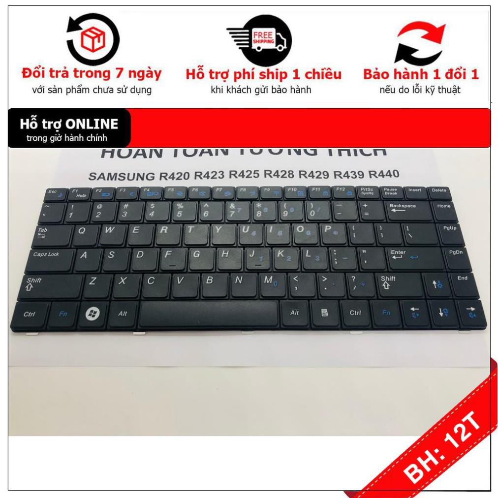 [BH12TH] Bàn Phím Laptop Samsung R420 R423 R425 R428 R429 R439 R440 Hàng Mới 100% Bảo hành 12 Tháng