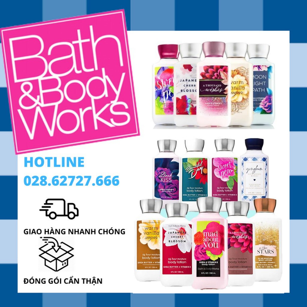 [ĐỦ MÙI] Dưỡng Thể - Body Lotion Bath And Body Works