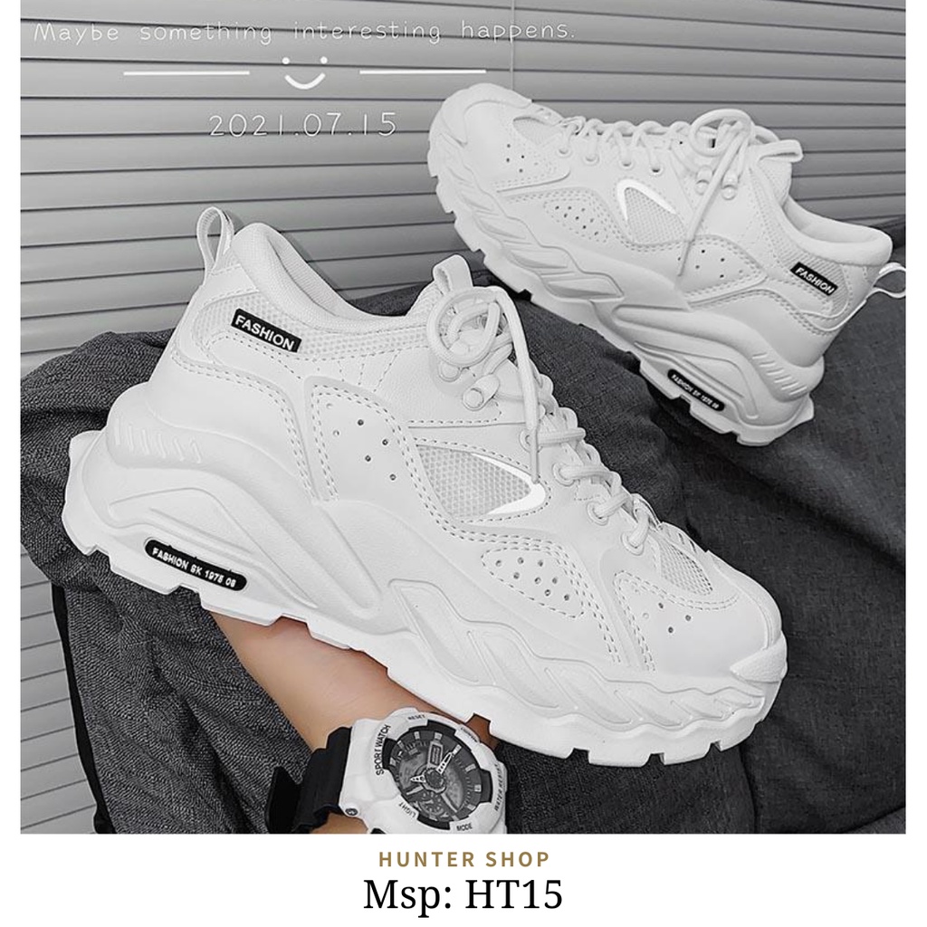 Giày Nam 2022, Sneaker Nam Phong Cách Cực Ngầu - Mã HT15 Phản Quang