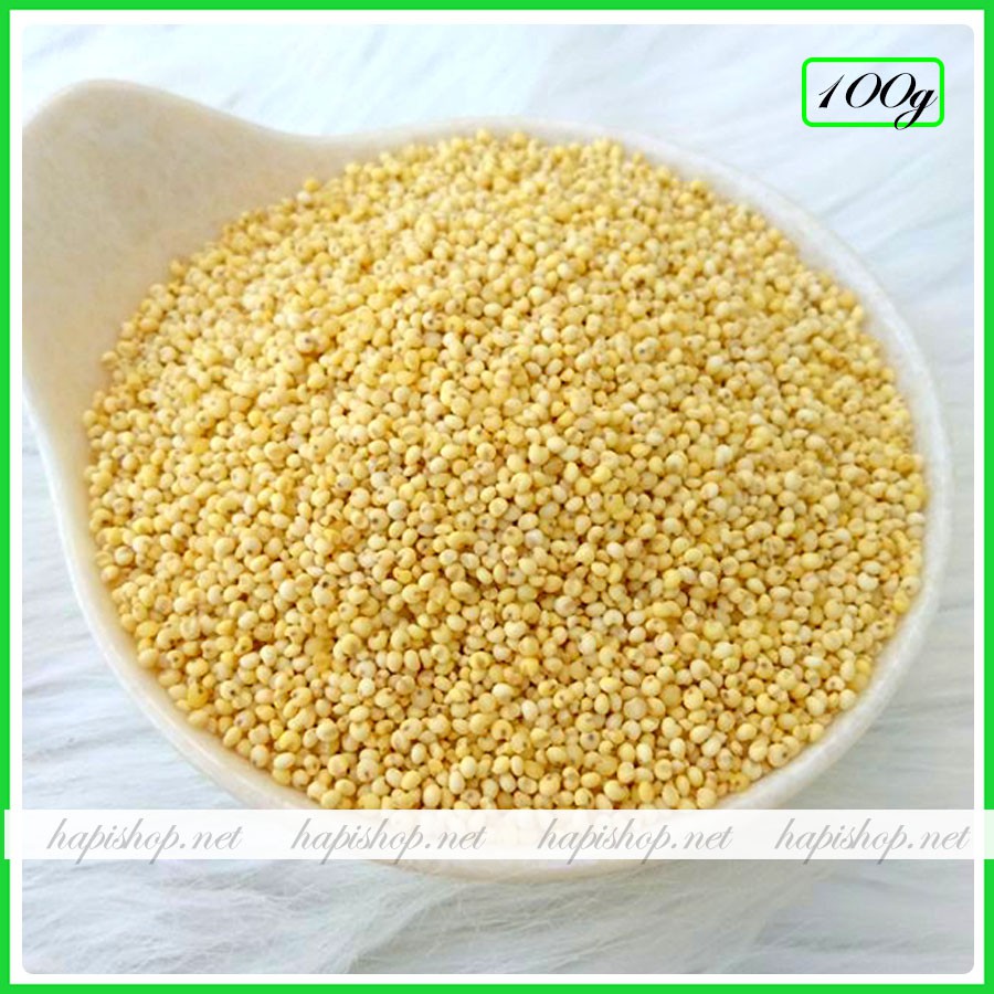 Hạt Kê Cho Bé Ăn Dặm, Hạt Kê Nếp Vàng Hàng Nông Sản Nghệ An 100g