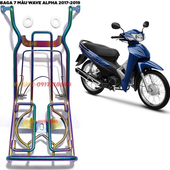 Baga Wave Alpha 2017,2018,2019,2020,2021 Màu Titan 10 Ly Mẫu 2021 Ảnh thật Sp