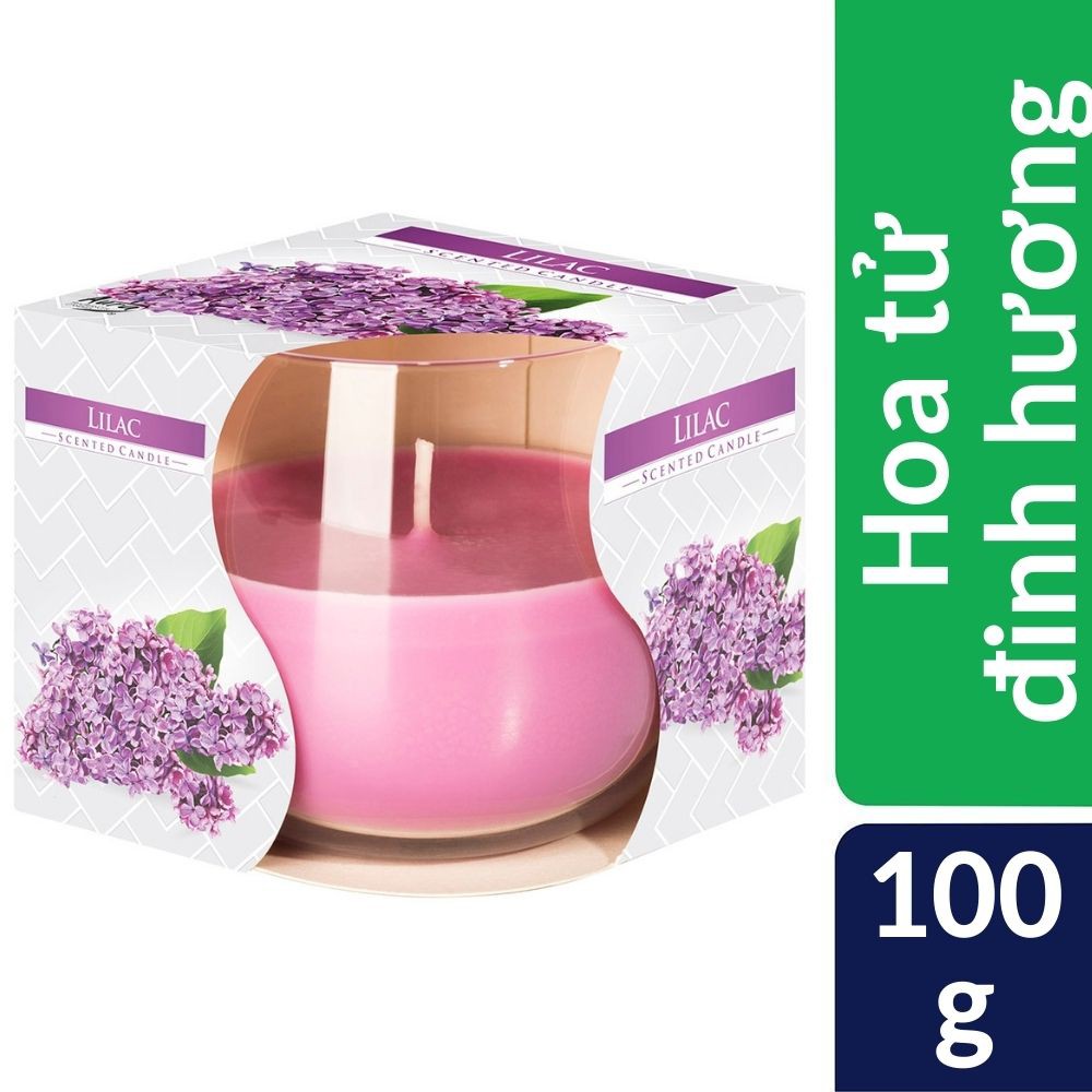 Ly nến thơm tinh dầu Bispol 100g QT024457 - hoa tử đinh hương