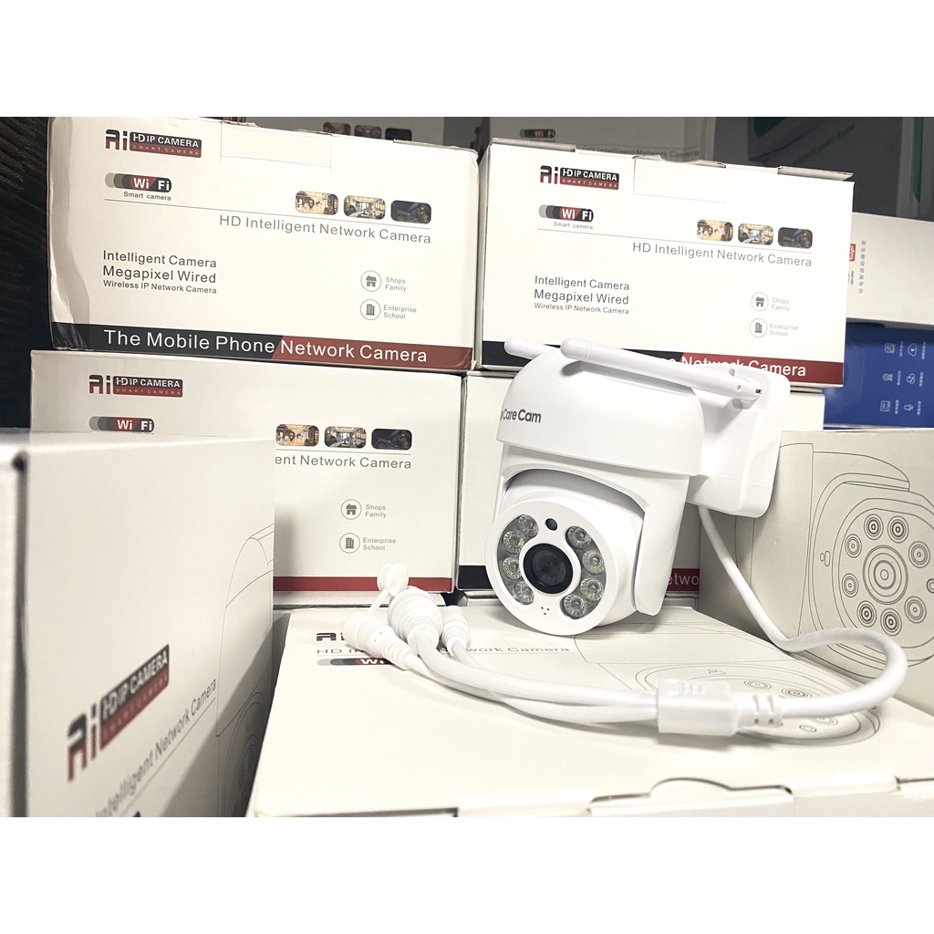 Camera IP WIFI PTZ Ngoài Trời Carecam 15HS300 xoay 360 độ FullHD - XEM ĐÊM CÓ MÀU
