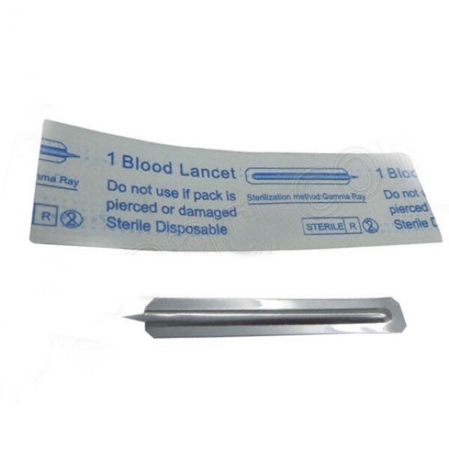 1 Hộp 200 Cây Kim Chích Mụn lấy nhân mụn BLOOD LANCETS