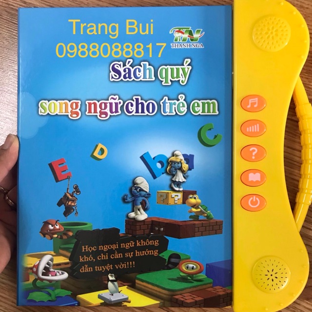 Sách nói song ngữ anh việt cho bé tặng 1 bảng nam châm 27x20 (áp dụng khách lẻ)