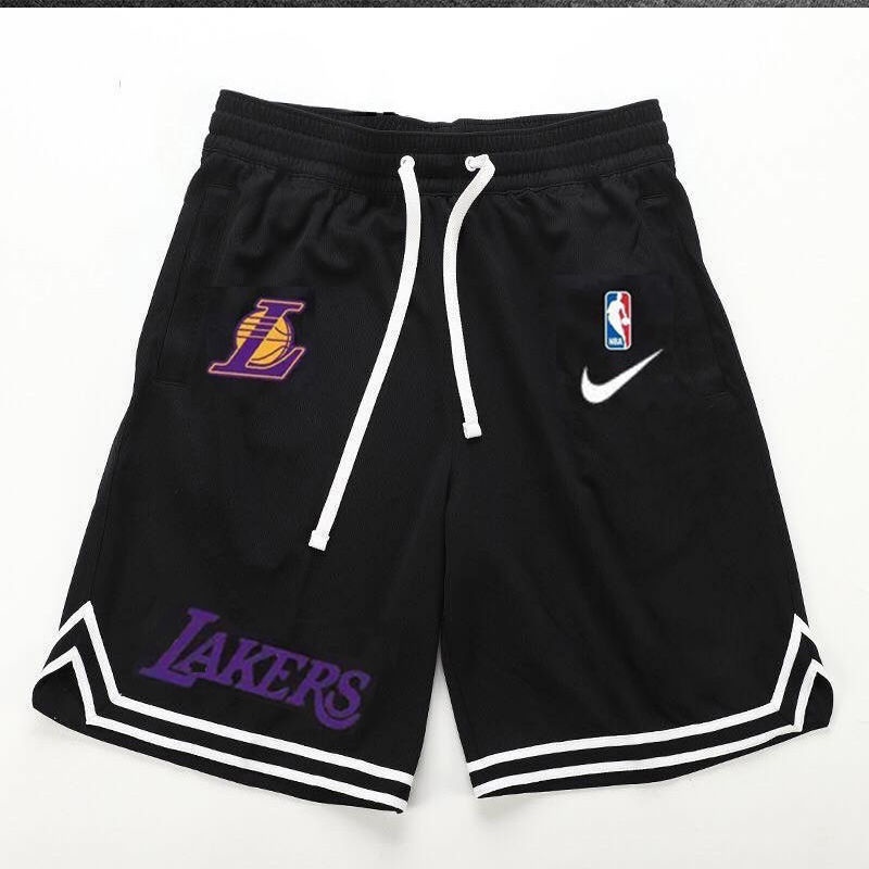 Quần short thể thao mùa hè của nam giới mặc ngoài thủy triều lỏng lẻo thương hiệu Lakers quần năm điểm quần bảo vệ quần âu nữ sinh viên phù hợp tất cả các quần bóng rổ