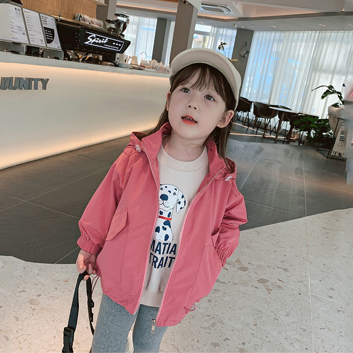 Áo khoác gió kiểu Hàn Quốc thời trang xuân thu cho bé gái