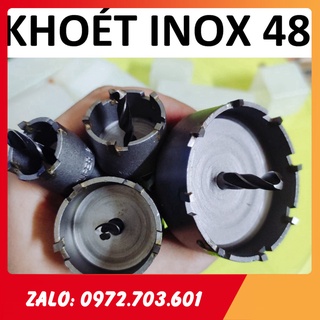 Mũi khoét inox 40 , khoét sắt, nhôm, tôn, đầu hợp kim, mũi khoét kim loại 40mm, hàng phổ thông