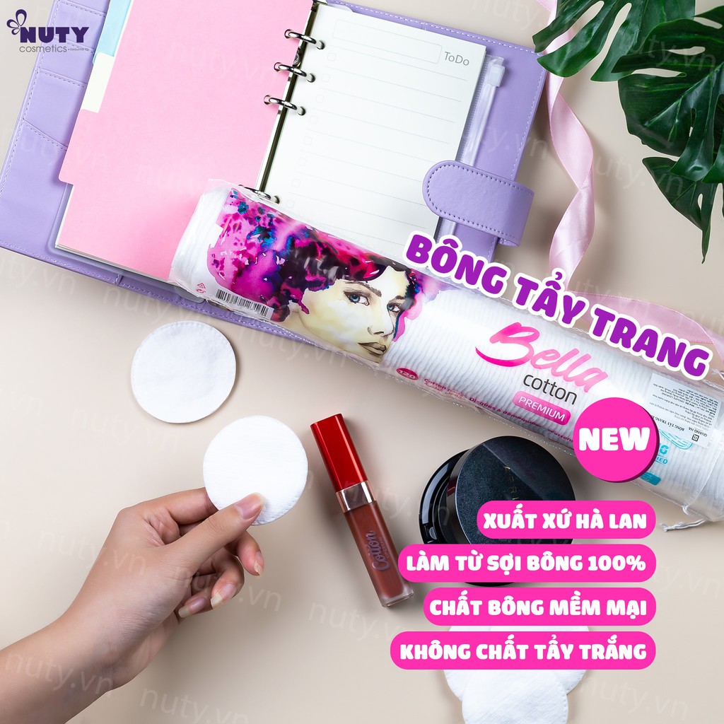 Bông Tẩy Trang Bella Cotton Premium (120 miếng)