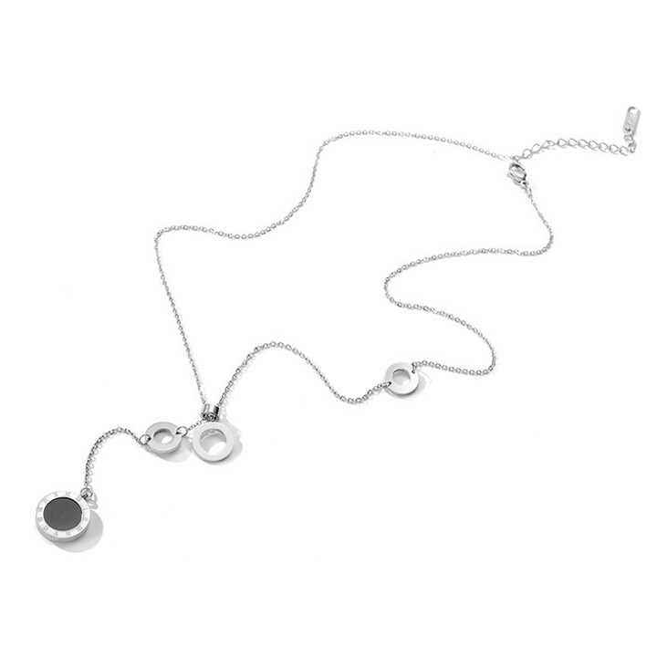 Dây chuyền nữ ttian chuỗi tròn rớt số la mã siêu đẹp, bền màu, chuẩn thời trang