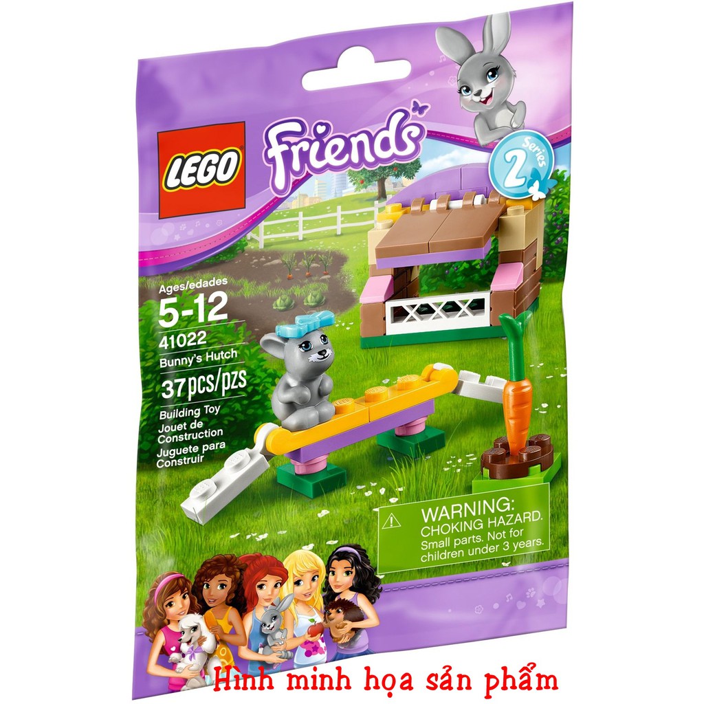 41022 LEGO Friends Bunny's Hutch - Ngôi nhà thỏ con