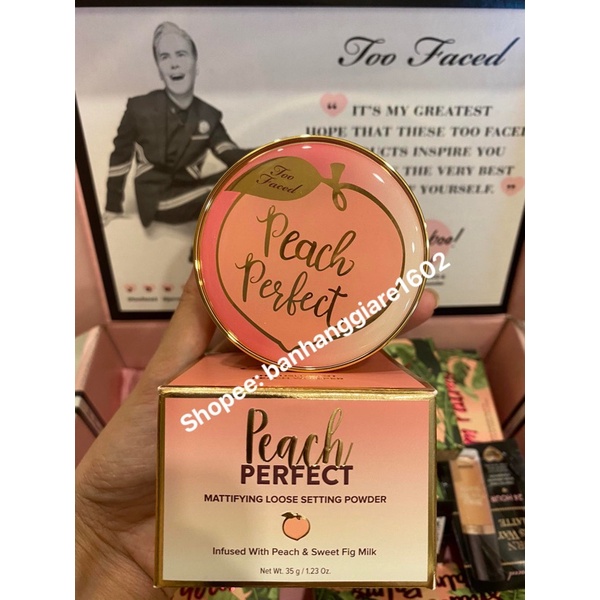 Phấn Phủ Too Faced Peach Perfect Fullsize 35gr