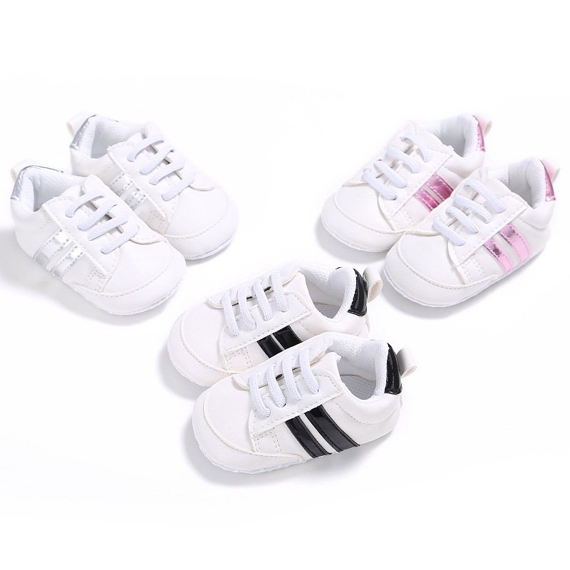 Giày thể thao da Pu đế mềm dành cho bé từ 0-18 tháng tuổi