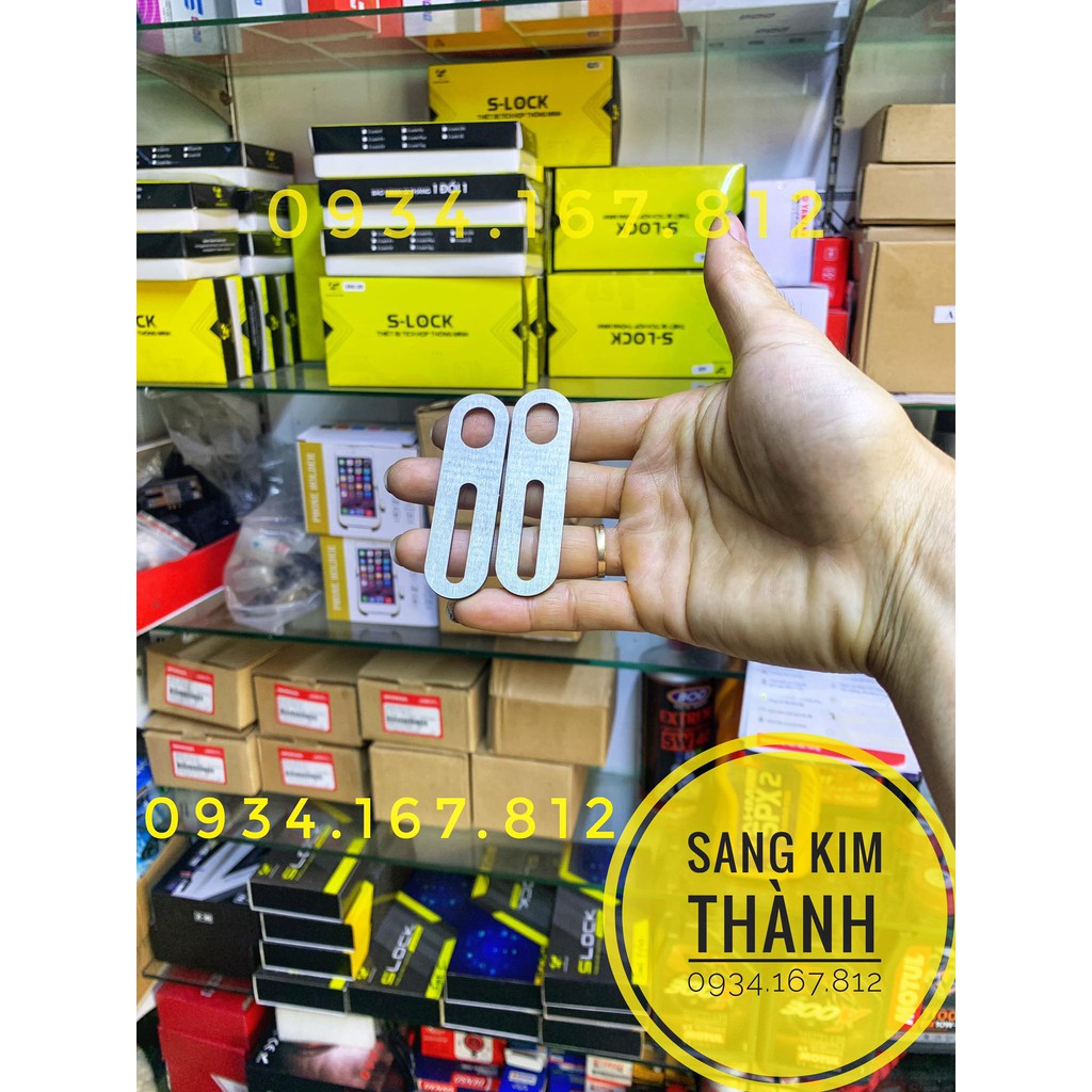 Cặp Pad Inox 304 Lắp Đèn Bi Cầu Mini Phuột Xe Honda AIRBLADE