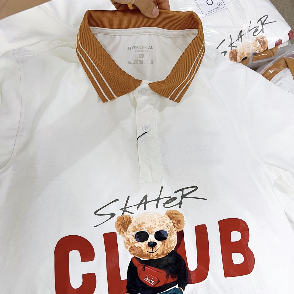 [HCM] ÁO THUN POLO NAM NỮ CHÚ GẤU CLUB CỰC CHẤT CỰC DỄ THƯƠNG