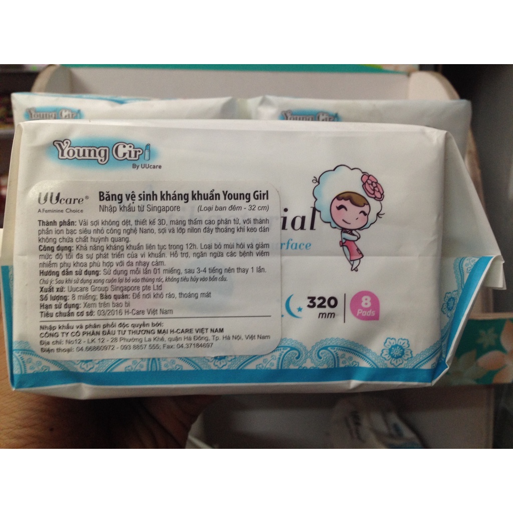 Băng vệ sinh ban đêm - Singapore Young girl 320 mm