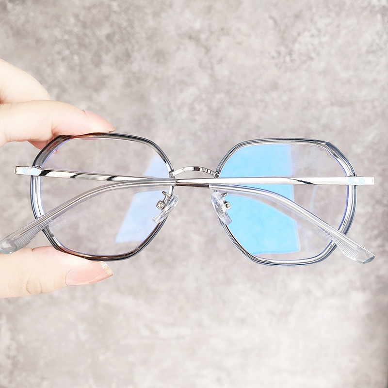 Kính Mát Gọng Trong Suốt Chống Ánh Sáng Xanh Phong Cách Hàn Quốc Thời Trang Cho Nữ