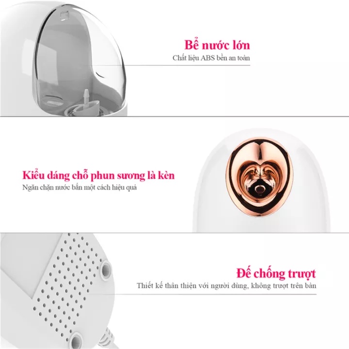 Máy Xông Hơi Mặt Hiệu Quả Nhanh Tạo Độ ẩm Cho Làn Da Đẹp Mịn Màng,máy làm ẩm da mặt dụng cụ làm đẹp tại nhà