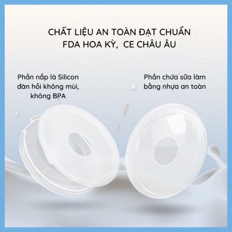 Phễu hứng chống tràn sữa CMBEAR cho các bà mẹ bỉm sữa - Thiết kế rãnh ngược tiện lợi