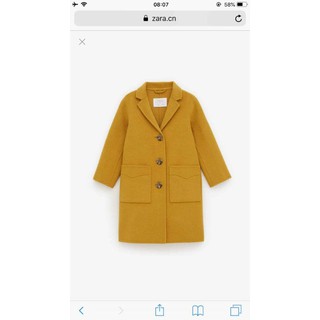 XẢ HÀNG / Áo dạ kid Zara auth sz 5 6 7 y