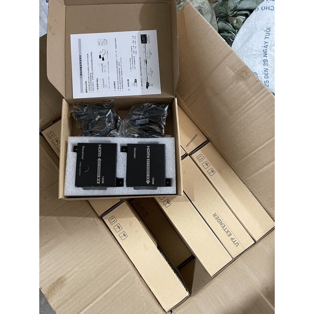 Bộ Kéo Dài HDMI Qua Cáp Mạng Lan 150m - SẴN HÀNG
