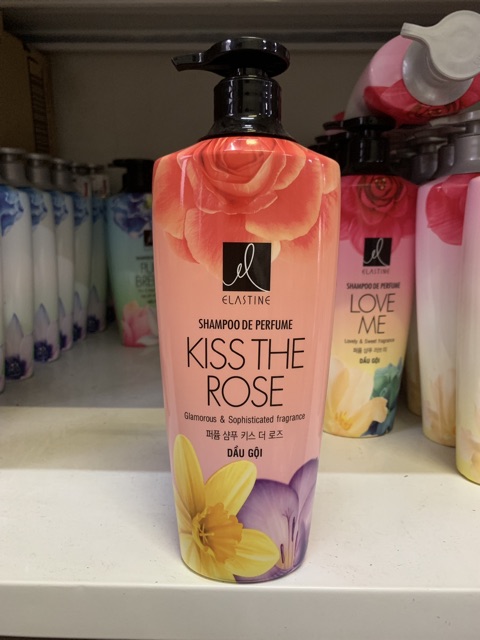 Combo Gội + Xả Double Rich Elastine Kiss The Rose 600g/ 1 chai