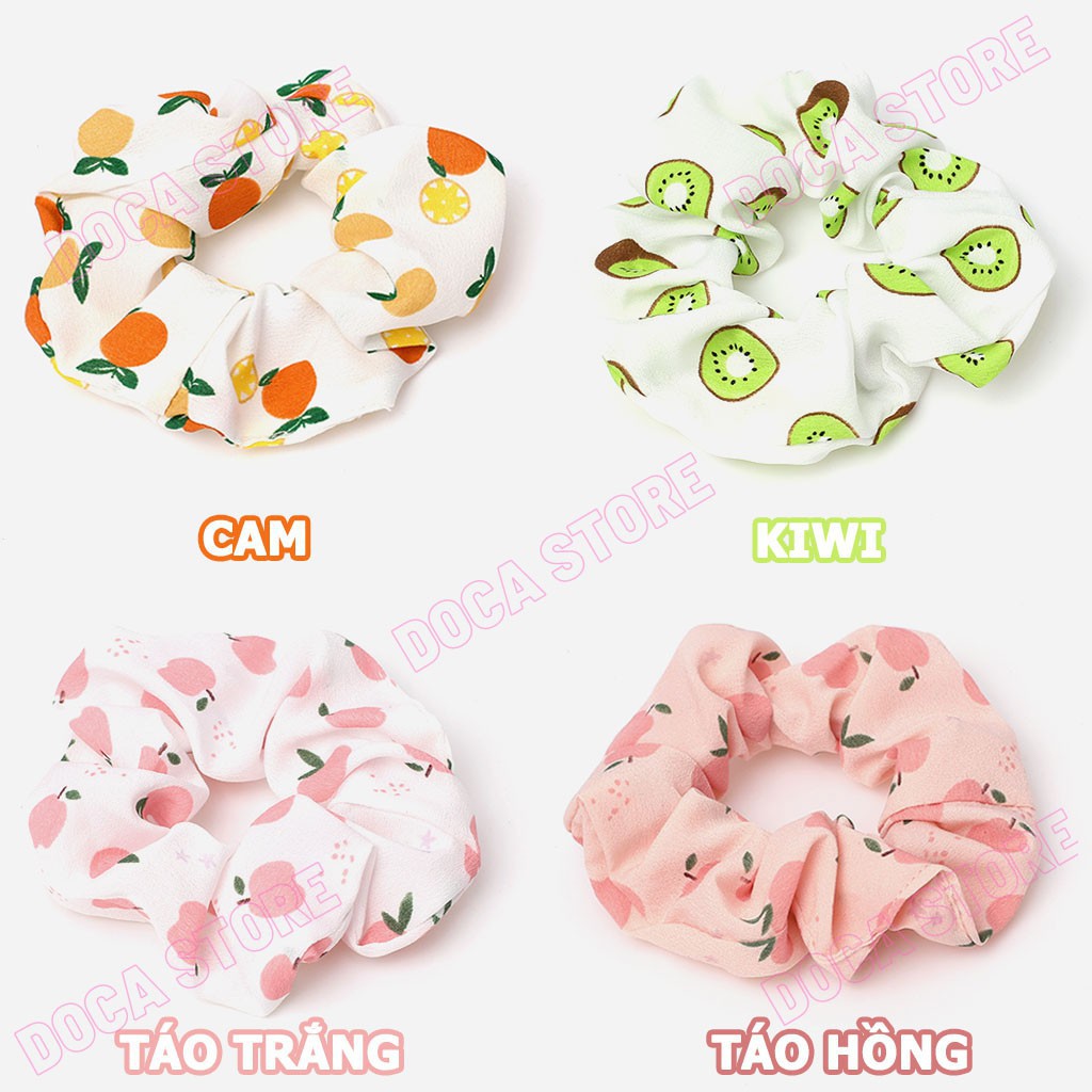 Cột tóc vải Scrunchies Trái cây Hot CT75
