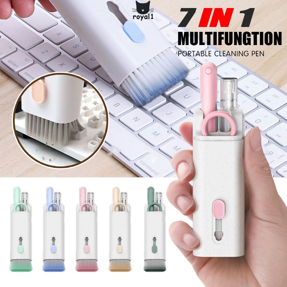 Bút vệ sinh tai nghe airpod, vệ sinh bàn phím, làm sạch điệ thoại gọn nhẹ cầm tay 7 in 1 bản đặc biệt