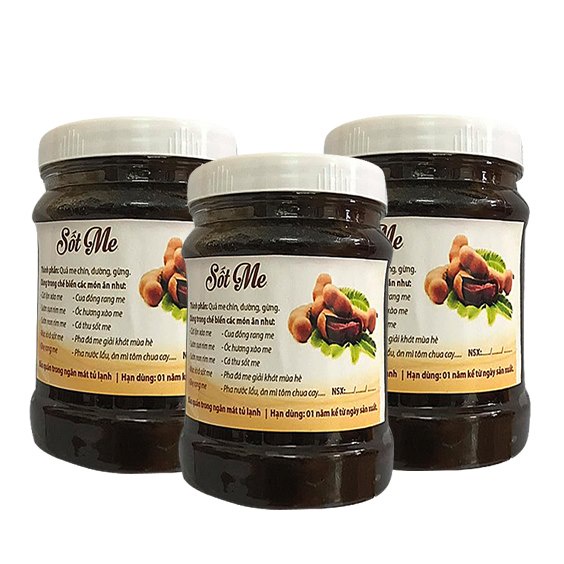 COMBO 2 HŨ SỐT ME ĐƯỜNG PHÈN CHUA NGỌT SÁNH ĐẶC SIÊU NGON