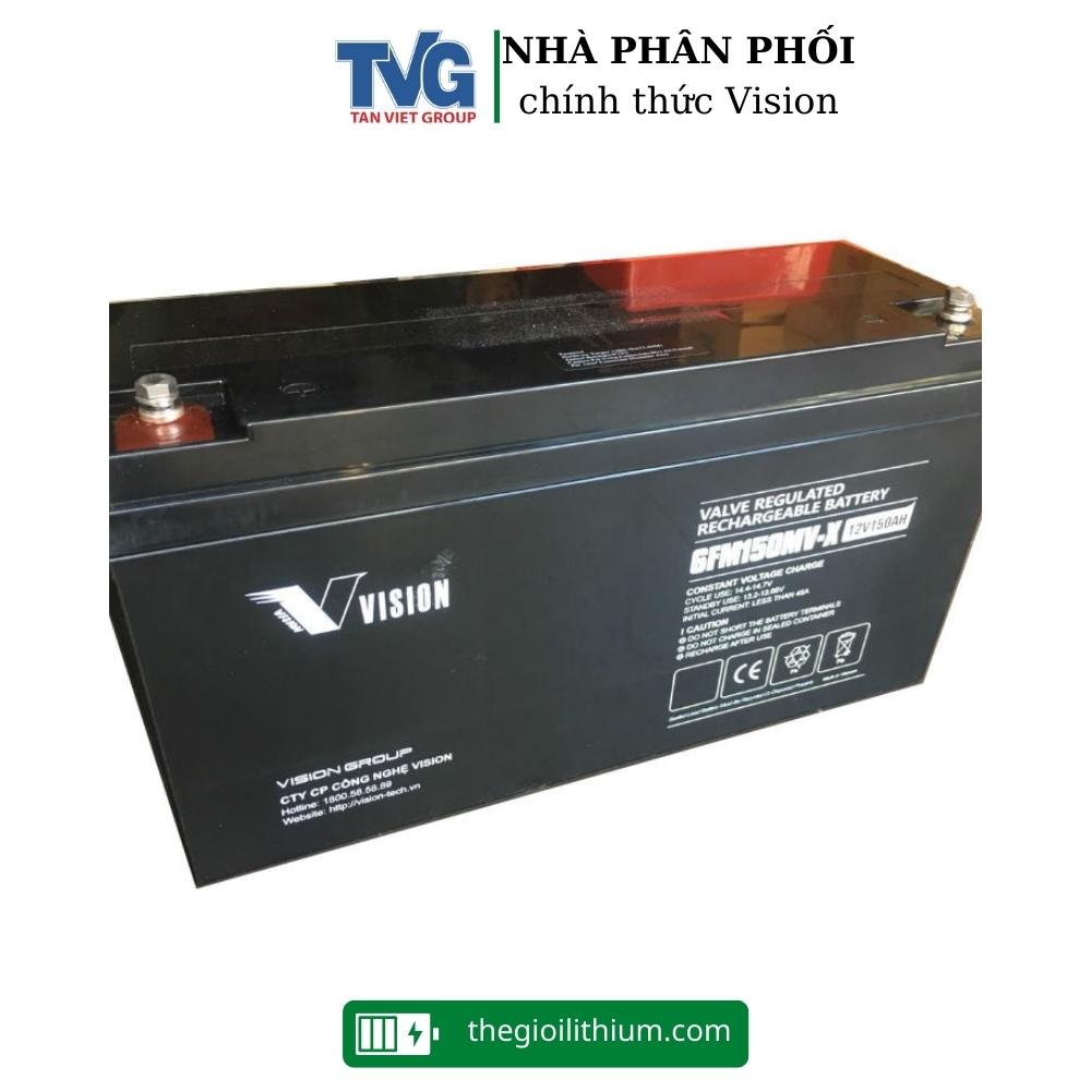 Ắc quy chính hãng Vision Ắc quy Vision 6FM150MV-X 12V 150Ah