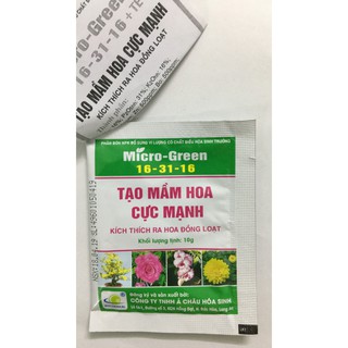Bộ 2 gói sản phẩm Micro Green 16-31-16 Tạo mầm hoa cực mạnh