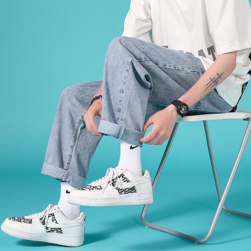 quần baggy jean nam BASIC phong suông rộng SR01 - top xu hướng 2023