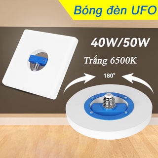 Đèn trần CHUANGYANG UFO tròn/ vuông siêu sáng E27 15W 20W 30W 40W 50W 60W tiện lợi