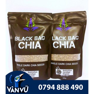 Combo 2 Gói Hạt Chia Đen Úc - Black Bag Chia Organic (500g X 2)