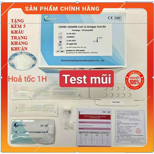 Bộ Kit Test Nhanh Covid 19 Tại Nhà Antigen Test Kit Công Nghệ Đức Được Bộ Y Tế Cấp Phép