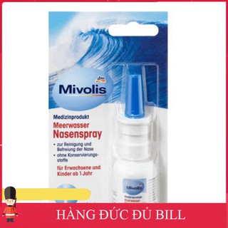Xịt mũi nước biển Mivolis Meerwasser Nasenspray