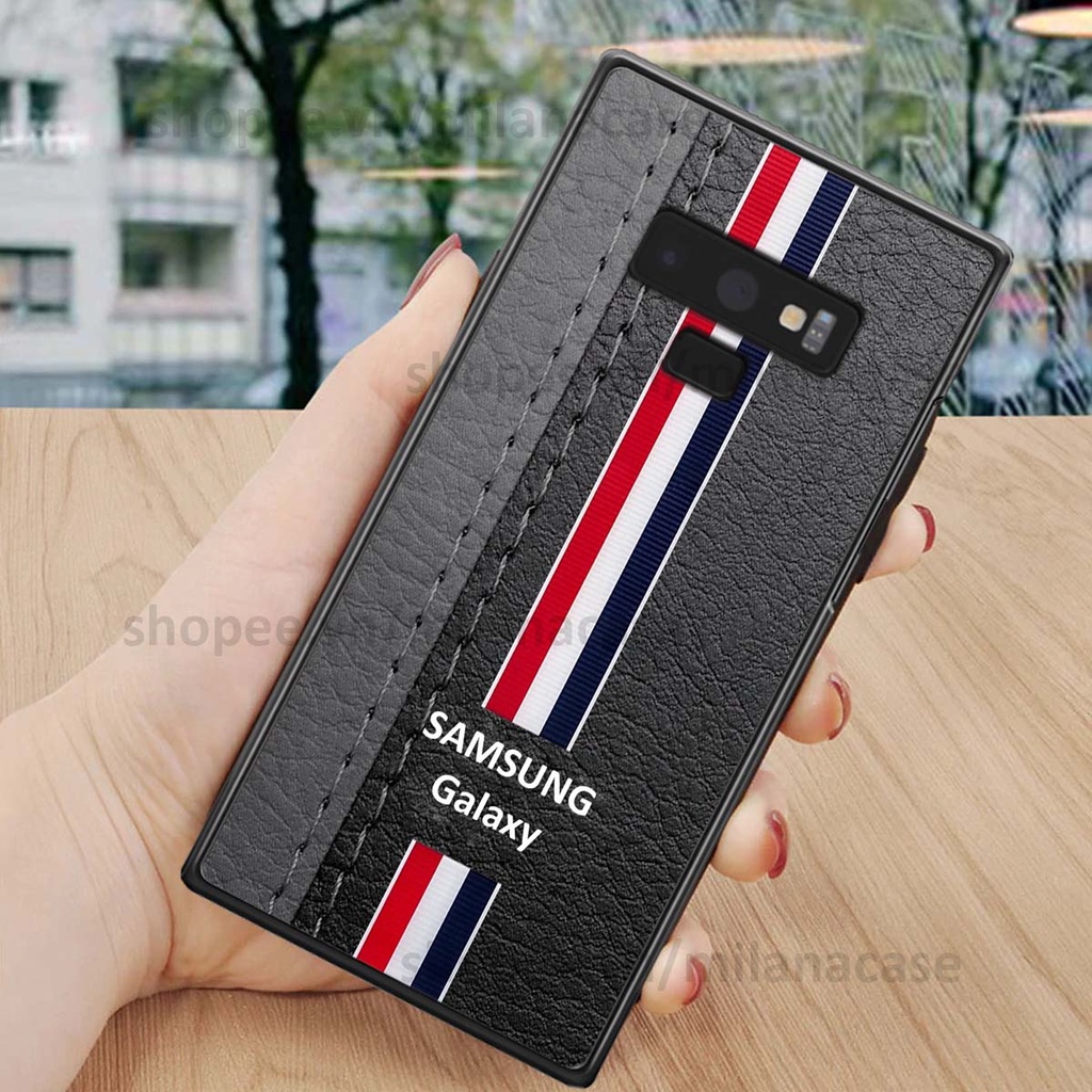 Ốp Samsung Note 9 in giả da phong cách thể thao, cá tính, thời trang