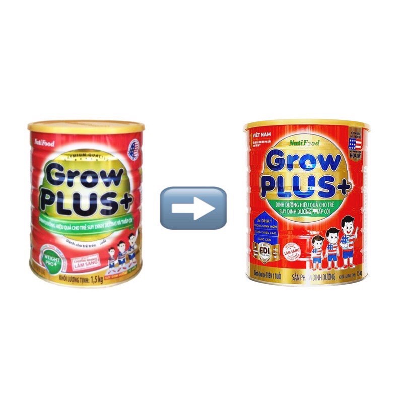 Sữa Bột Nutifood Grow Plus+ Đỏ Weight Pro+ Hộp 900g (Dinh dưỡng hiệu quả cho trẻ SUY DINH DƯỠNG THẤP CÒI)