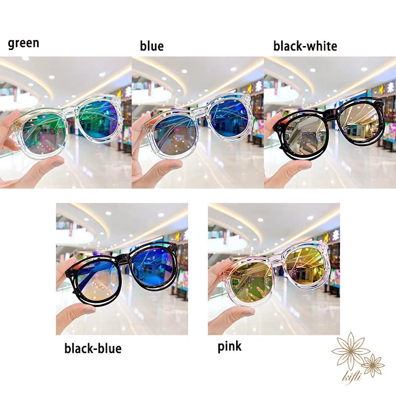 Mắt Kính Gọng Tròn Màu Đen Thời Trang Chất Lượng Cao Cho Bé