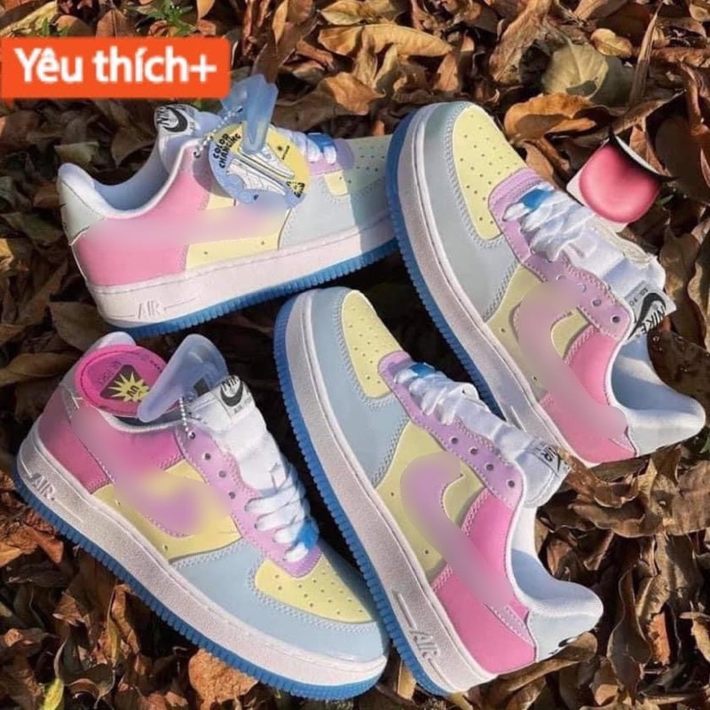 Giày AF1 Đổi Màu Đế UV Hàng Cao Cấp Full Box Hộp