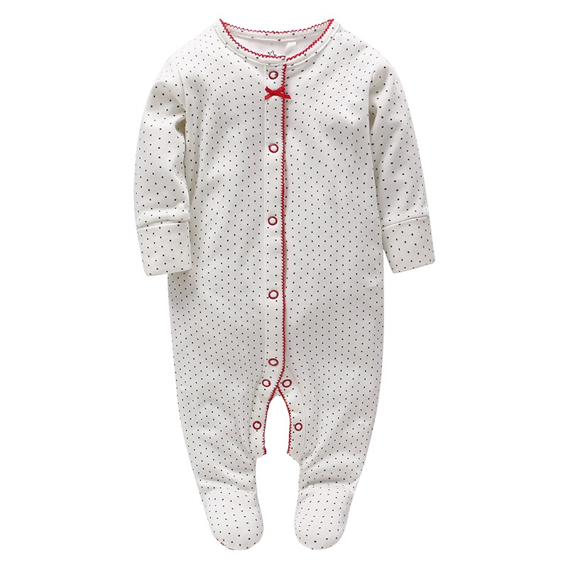 【Size 0-3M 】Vlinder Bé Tiếp Theo Tay Dài In Bé Sleepsuit Liền Trẻ Sơ Sinh Áo Liền Quần Liền Tiếp Theo Chất Lượng