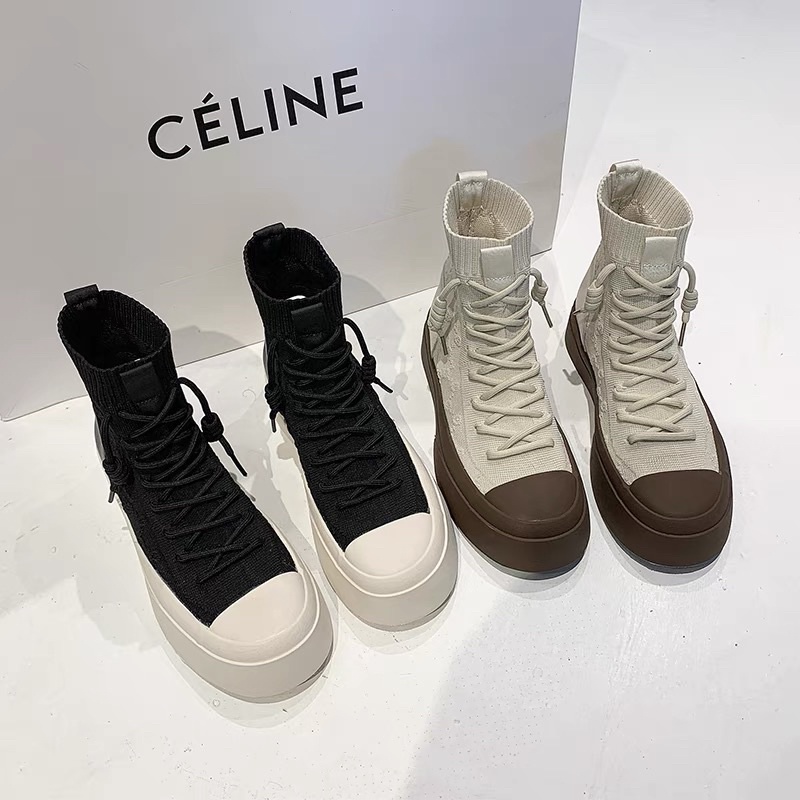 Giày thể thao len chun gucci phối mũi