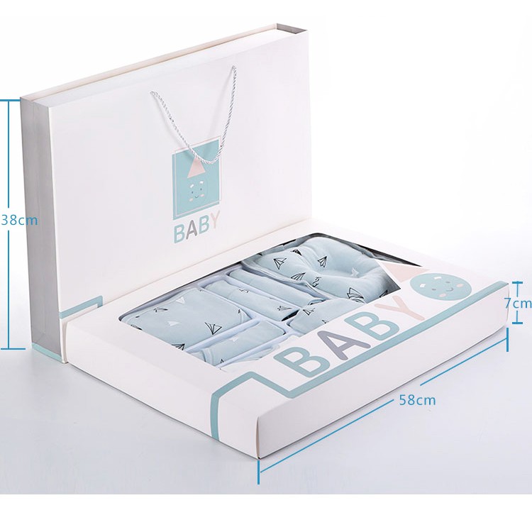 🍁Set đồ sơ sinh quà tặng cho bé 22 chi tiết coton có hộp sang chảnh