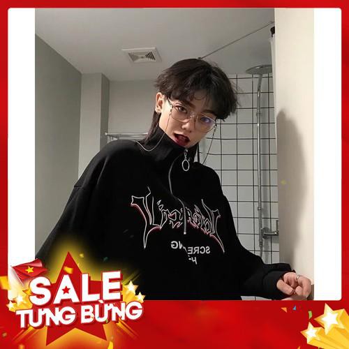 Mẫu ÁO SWEATER NỈ NGOẠI Cổ lọ phối ZIP (có ảnh thật)